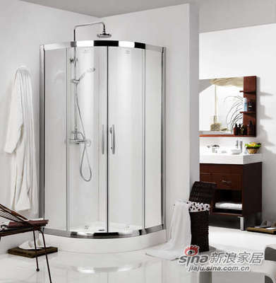 德立洁具圆弧型淋浴房产品价格_图片_报价_新浪家居网